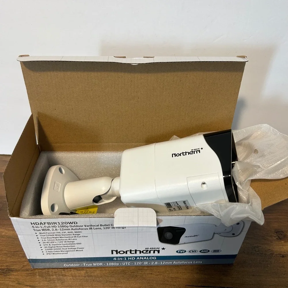 Northern Bullet Camera White 1080p Outdoor Varifocal 4 in 1 HD HDAFBIR120WD